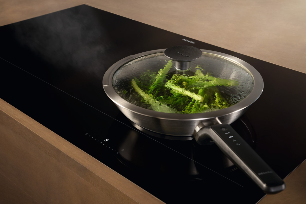 Tigaie M Sense Miele KMBP 8528, 28 cm, cu strat antiaderent, pentru plite cu inducție compatibile M Sense [4]