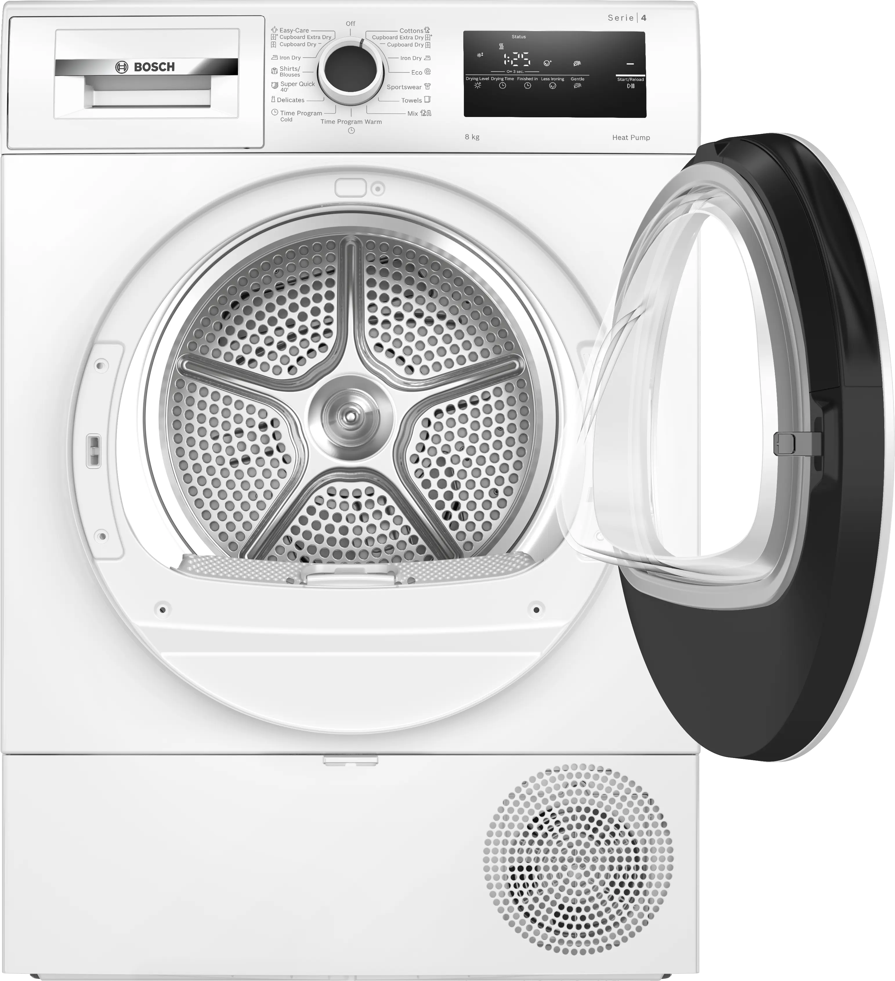 Uscător de rufe cu condensare și pompă de căldură 8 kg, Bosch Seria 4, Alb [5]