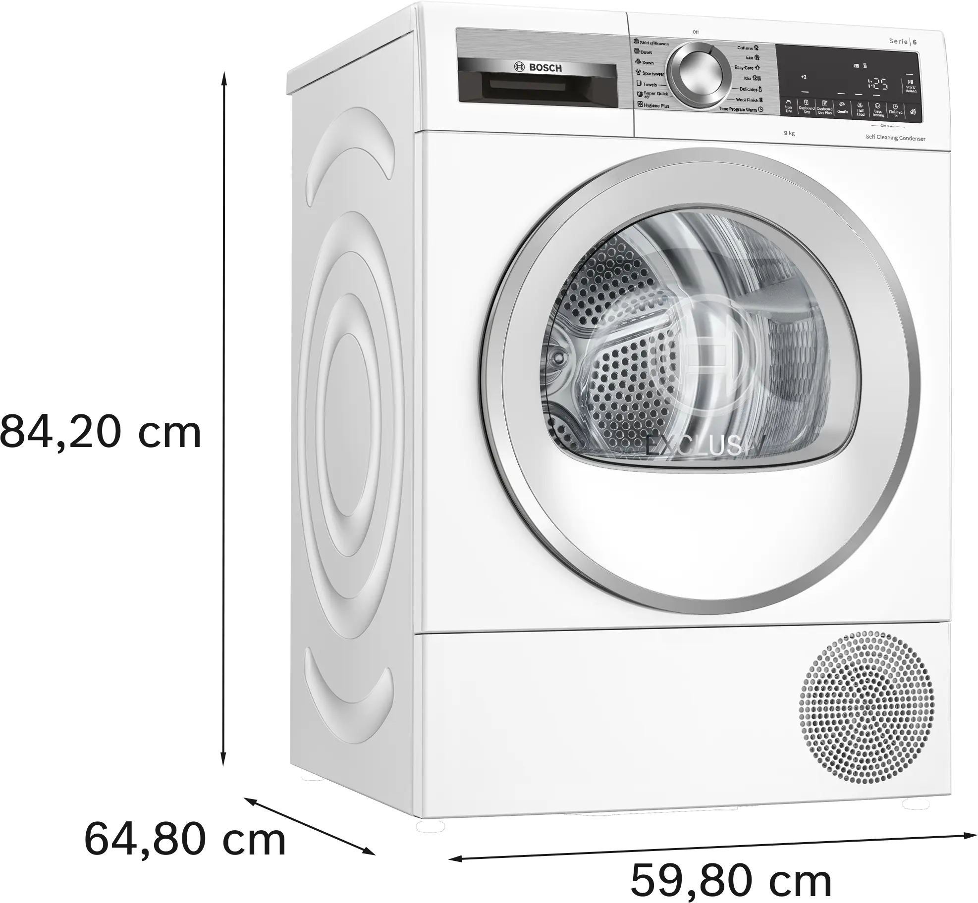 Uscător de rufe Bosch Seria 6 WQG24591BY, 9 kg, cu pompă de căldură, alb [8]