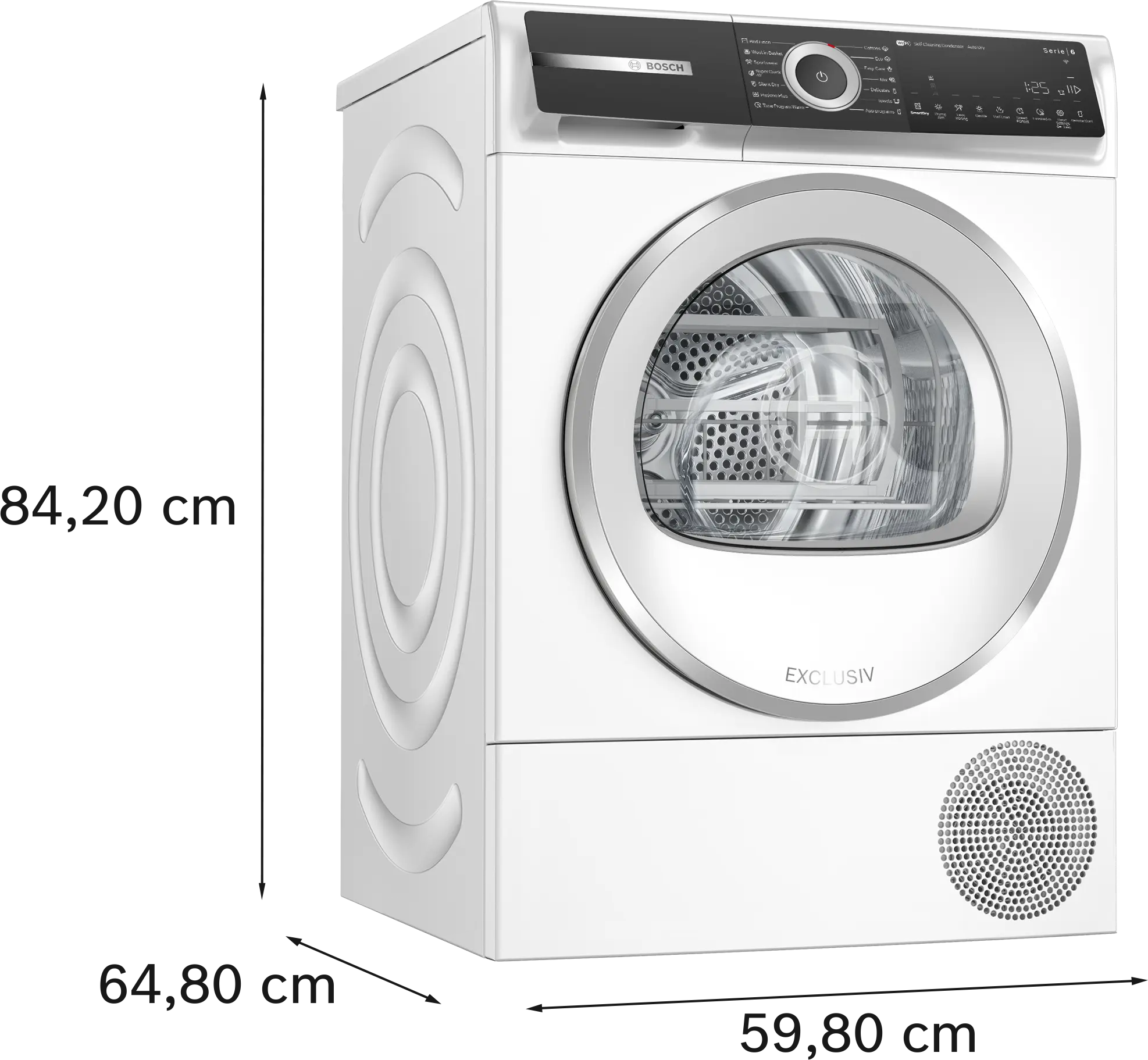 Uscător de rufe Bosch Seria 6 WQH246D3BY, 9 kg, cu pompă de căldură, alb [12]