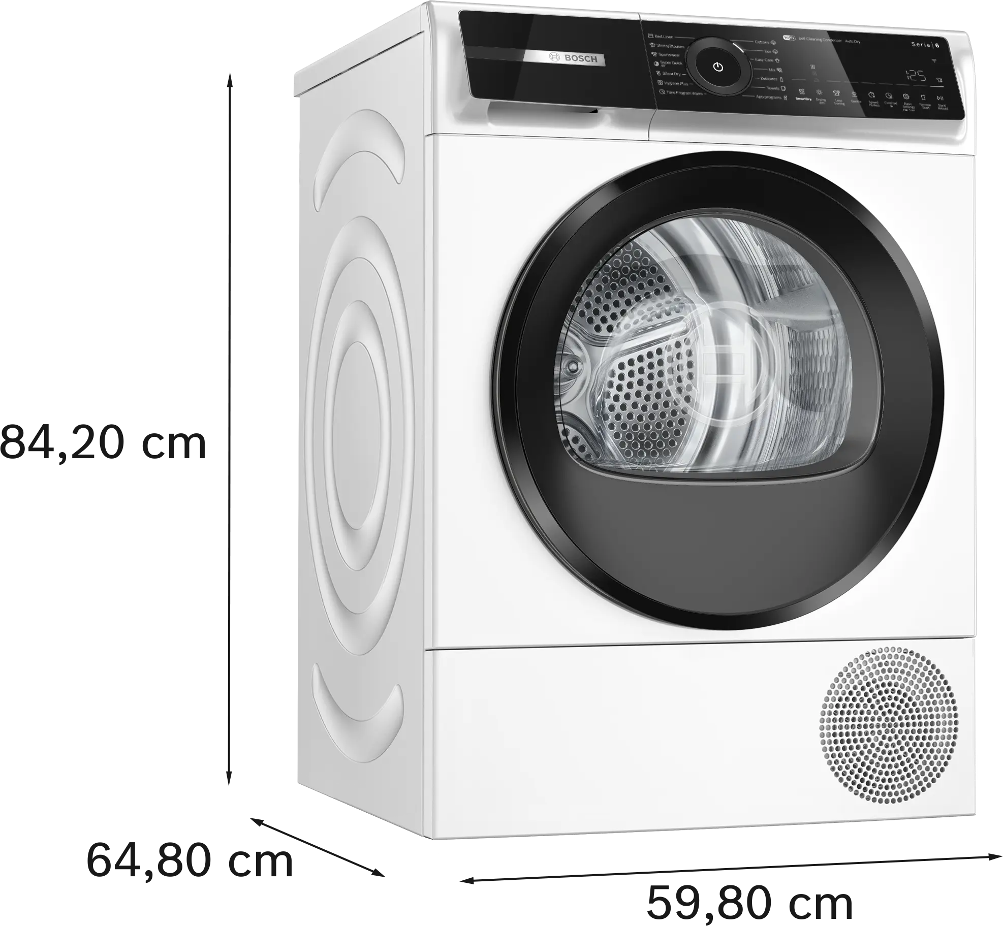 Uscător de rufe Bosch Seria 6 WQN246D0BY, 9 kg, cu pompă de căldură, alb [10]