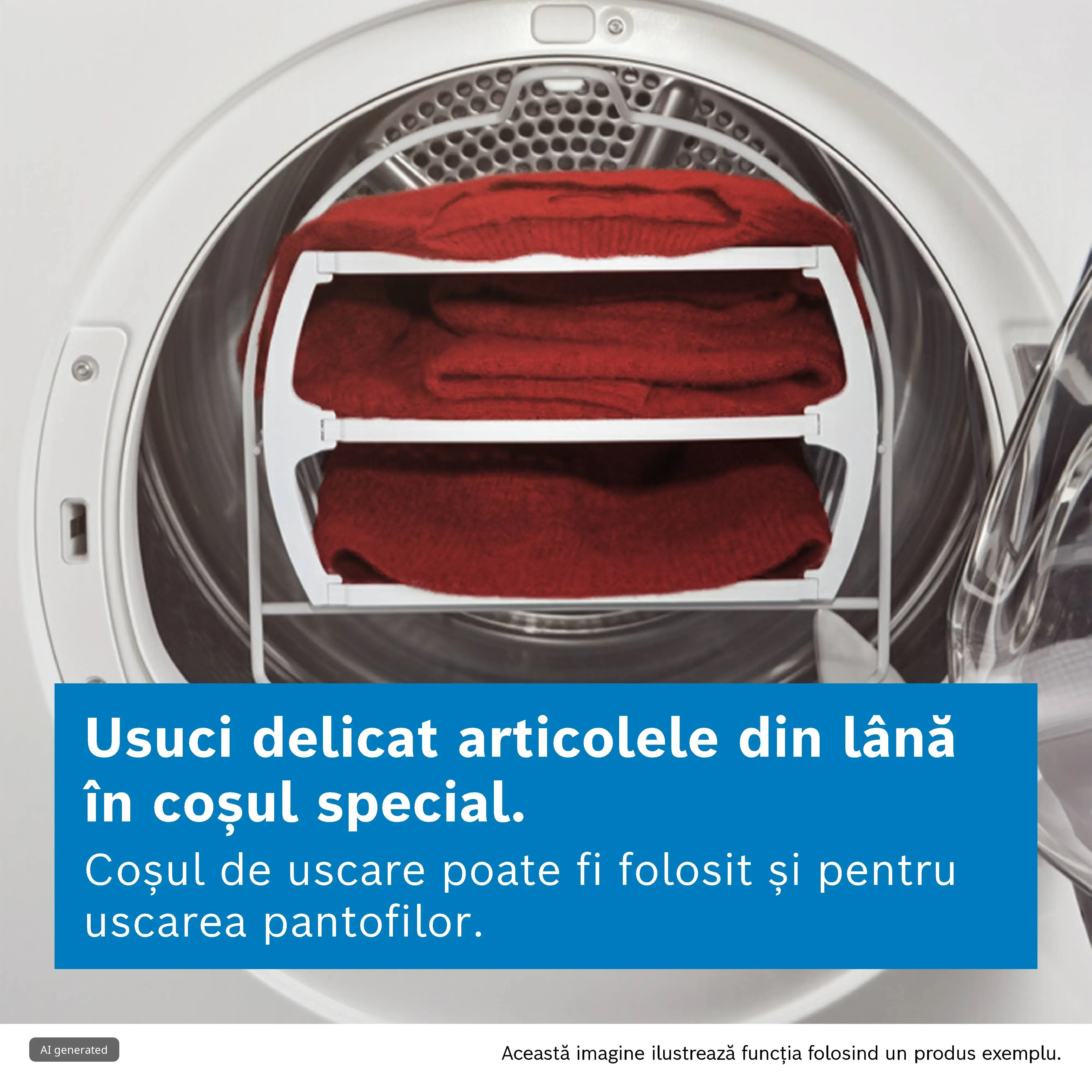 Uscător de rufe Bosch Seria 6 WQJ24292BY, 9 kg, cu pompă de căldură, alb [3]