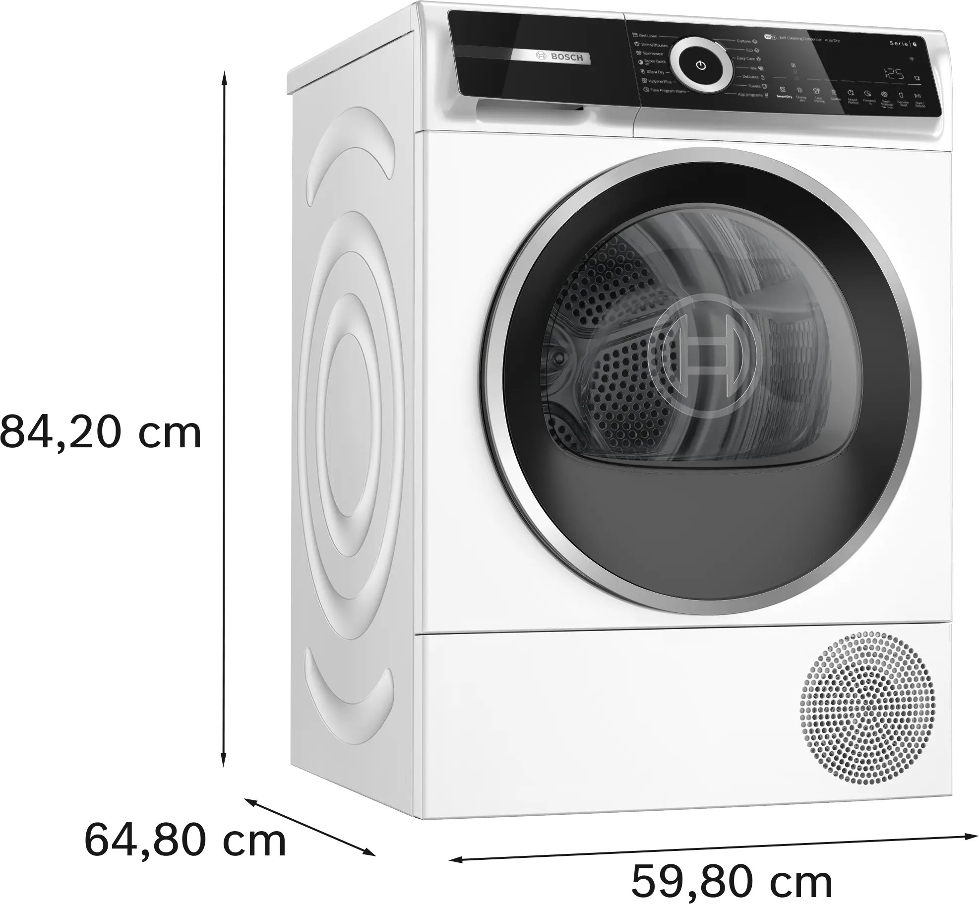Uscător de rufe Bosch Seria 6 WQN246D1BY, 9 kg, cu pompă de căldură, alb [10]