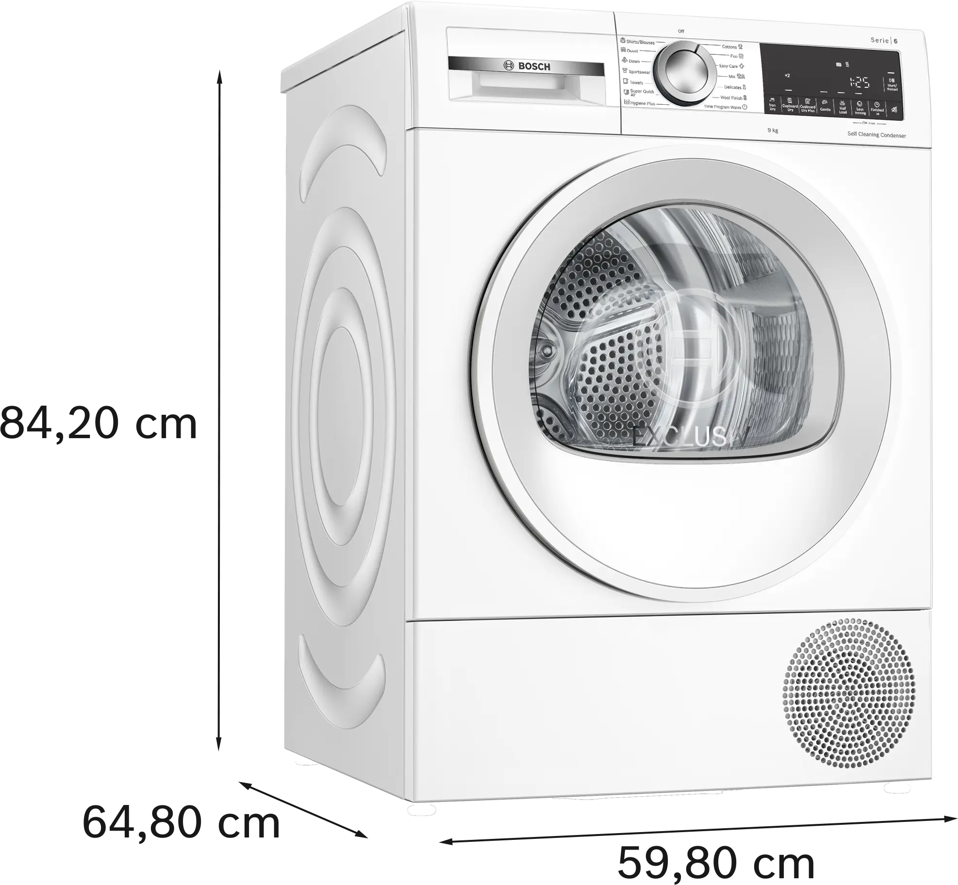 Uscător de rufe Bosch Seria 6 WQG14591BY, 9 kg, cu pompă de căldură, alb [8]