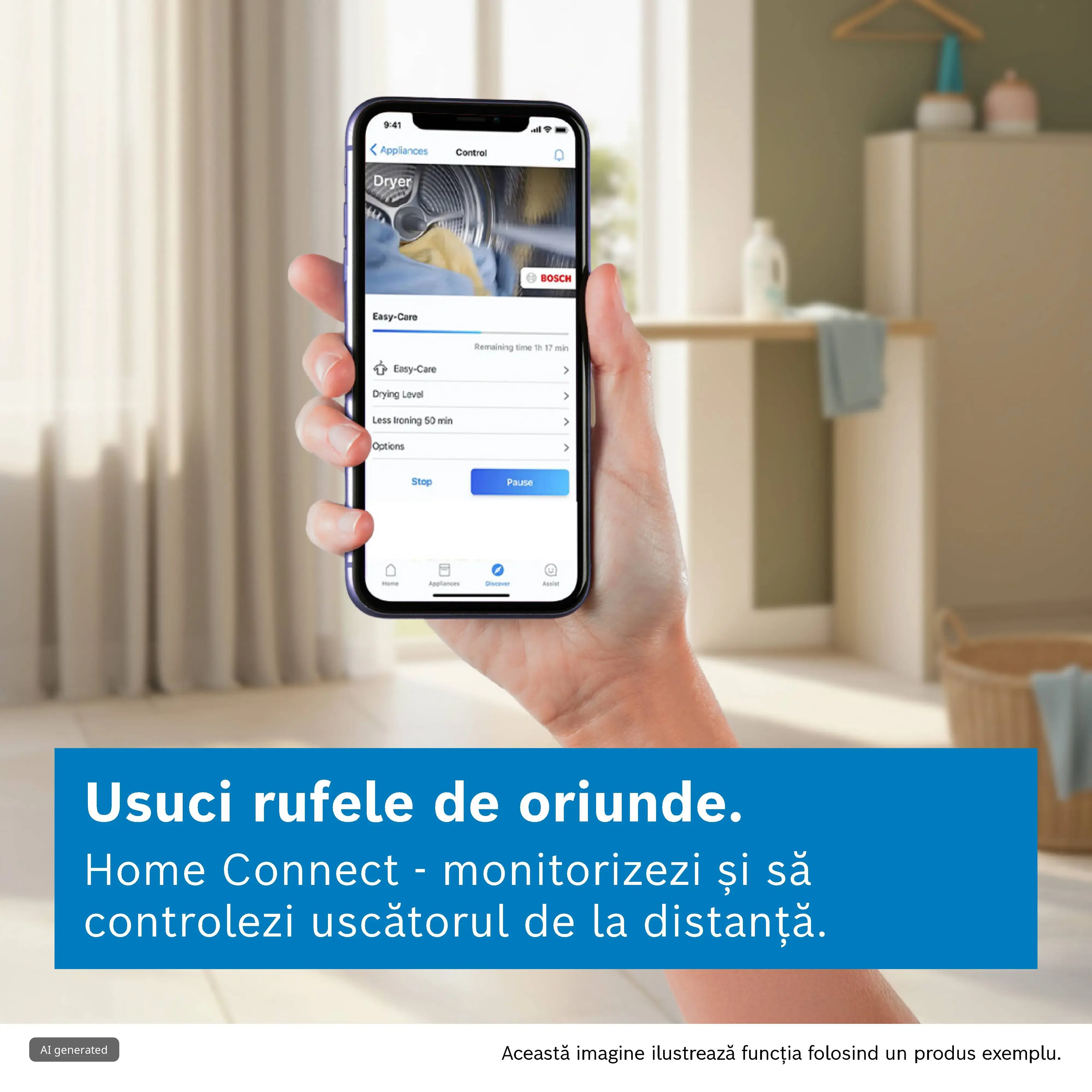 Uscător de rufe Bosch Seria 8 WRB247CNBY, 9 kg, cu pompă de căldură, alb [3]
