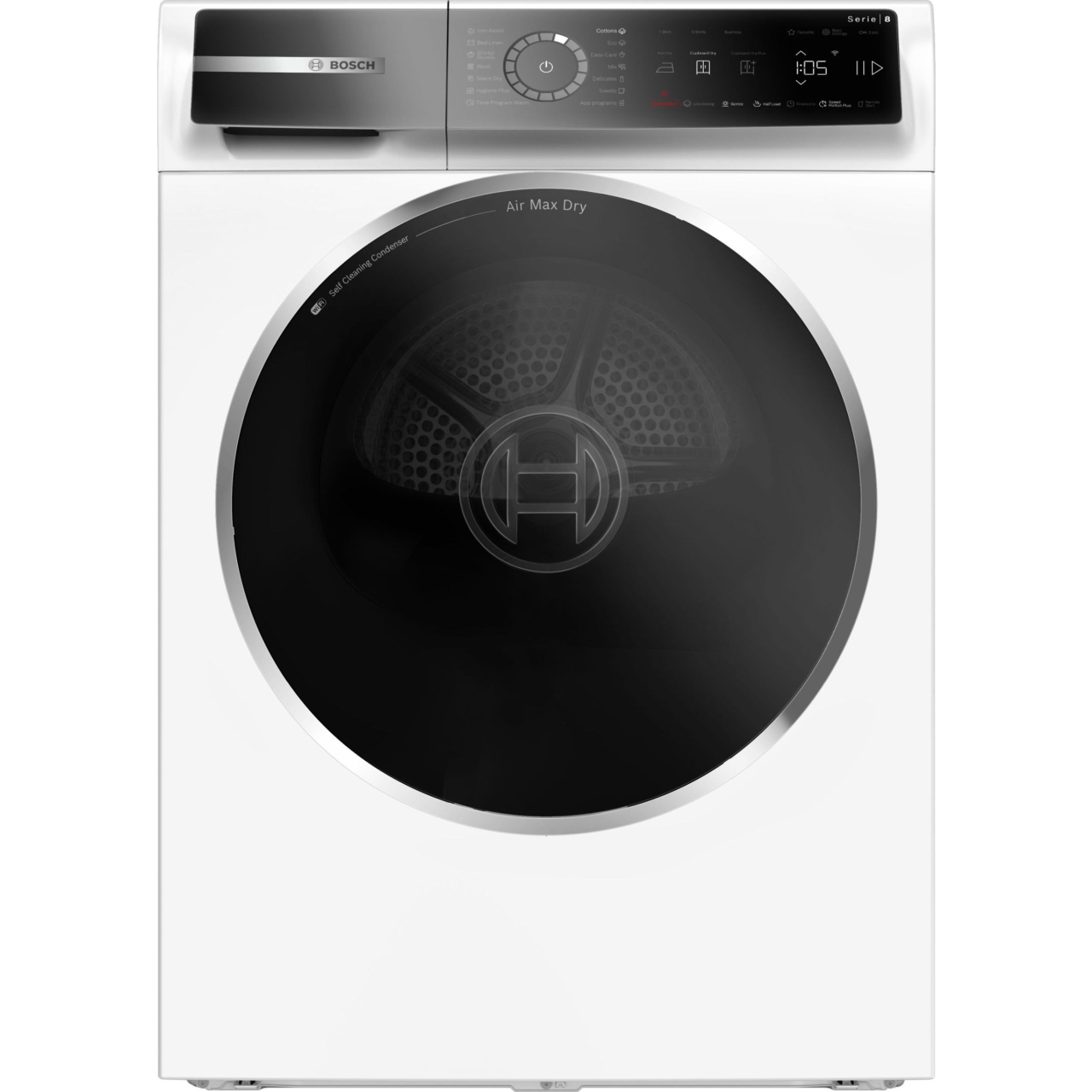 Uscător de rufe cu condensare și pompă de căldură BOSCH Serie 8 WRB247CNBY, 9kg, 850W, Clasa A [1]