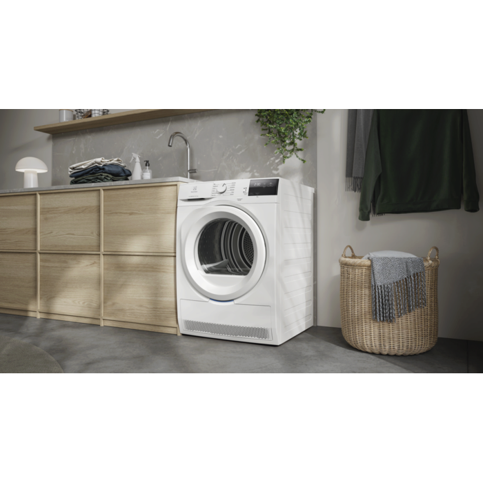 Uscător de rufe cu pompă de căldură Electrolux EW7D283VE, capacitate 8 kg, clasa energetică A++, Alb [2]