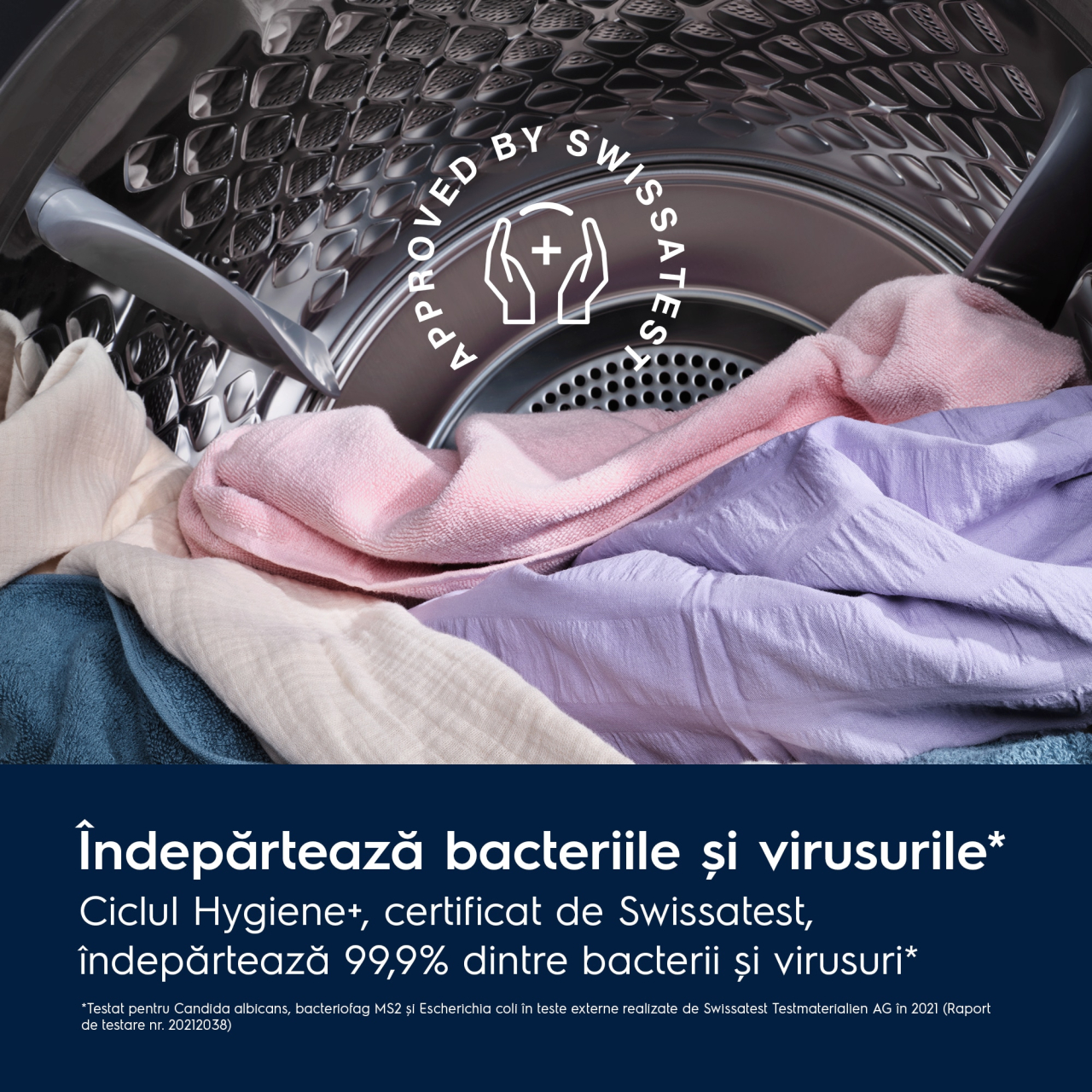 Uscător de rufe cu pompă de căldură Electrolux EW7D384AE – 8 kg, 3DSense & DelicateCare cu MixCare, EasyClean™ & AntiCrease, Clasa A++, Alb [8]