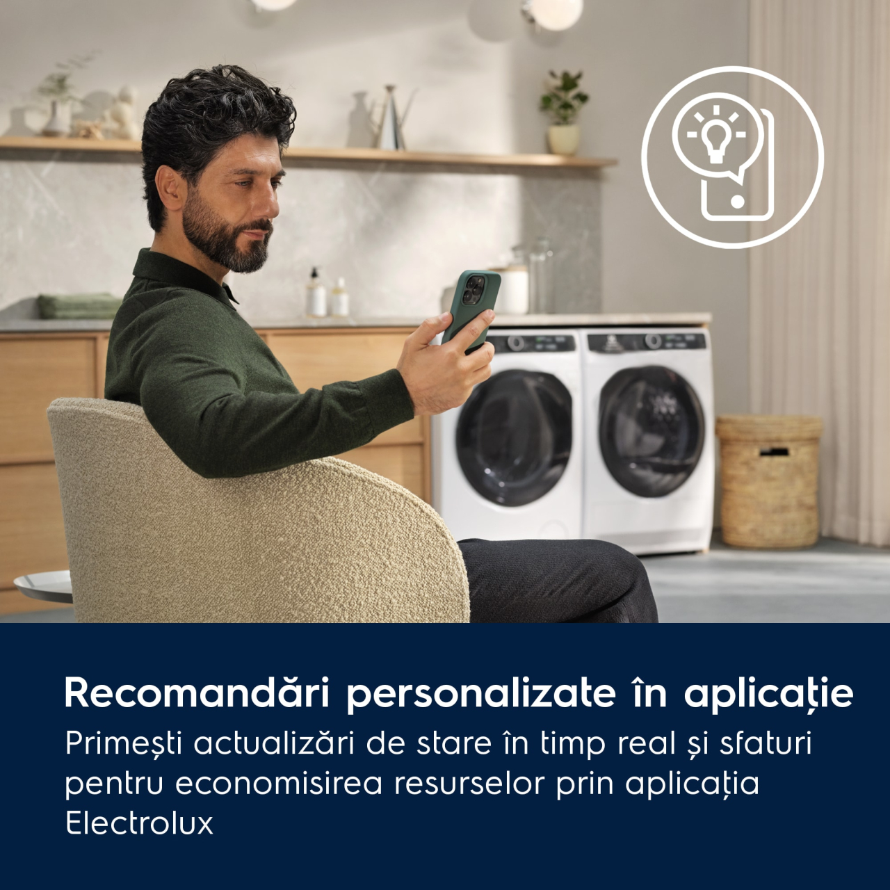 Uscător de rufe cu pompă de căldură Electrolux EW7D494RCE, capacitate 9 kg, 12 programe, clasa energetică B, Alb [4]