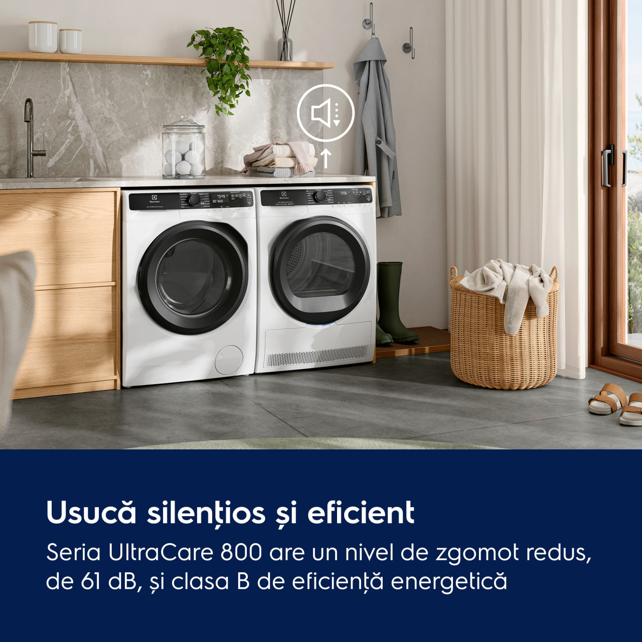 Uscător de rufe cu pompă de căldură Electrolux EW8D495RCE, capacitate 9 kg, clasa energetică B, Alb [2]