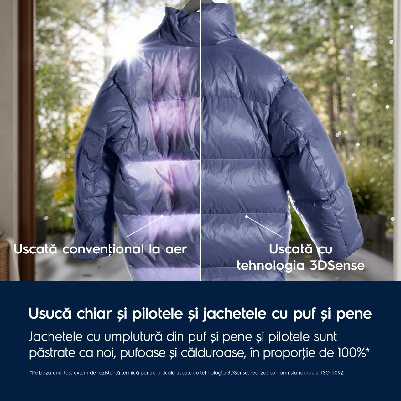 Uscător de rufe cu pompă de căldură Electrolux EW9D587KCE – 8 kg, 3DSense & DelicateCare cu MixCare, SmartSelect cu Wi‑Fi, EasyClean™ & AntiCrease, Clasa A+++, Inox [7]