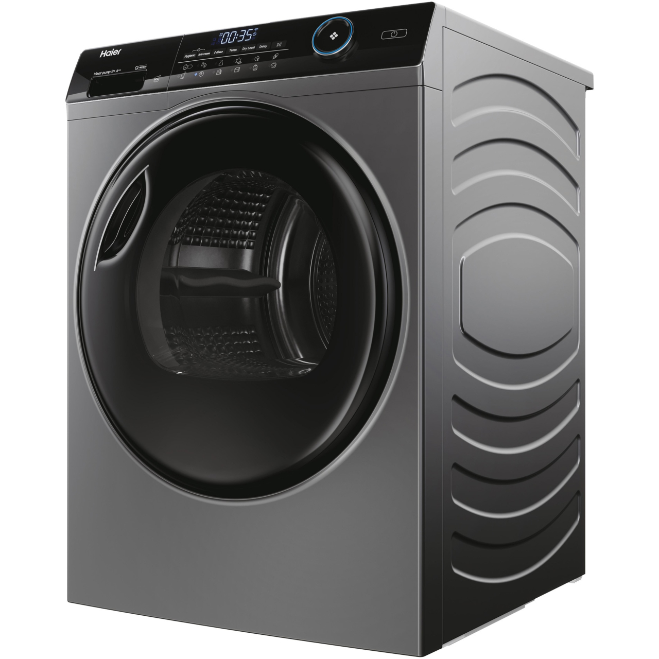 Uscator de rufe Haier HD80-A3959R-S, Pompa de caldura, 8 kg, Clasa C, Motor Inverter, i-Refresh, Dry Sensor, WiFi, Antracit [4]