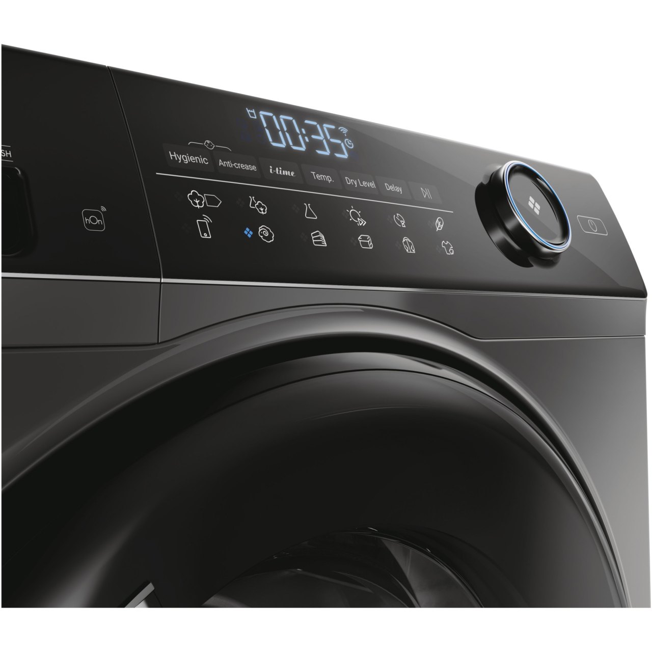 Uscator de rufe Haier HD80-A3959R-S, Pompa de caldura, 8 kg, Clasa C, Motor Inverter, i-Refresh, Dry Sensor, WiFi, Antracit [10]
