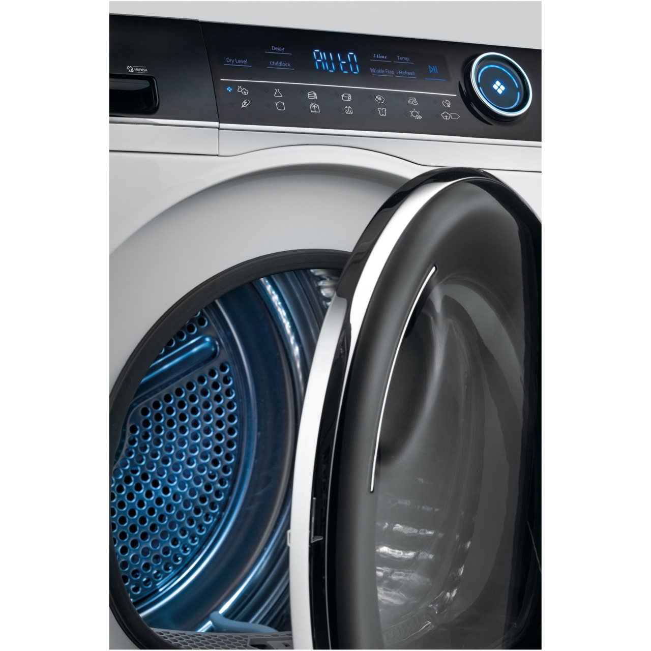 Uscator de rufe Haier HD90-A3979-S, Pompa de caldura, 9 kg, Clasa C, Motor Inverter, Dry Sensor, iRefresh, iTime, Full Time Reverse, Pillow Drum [3]