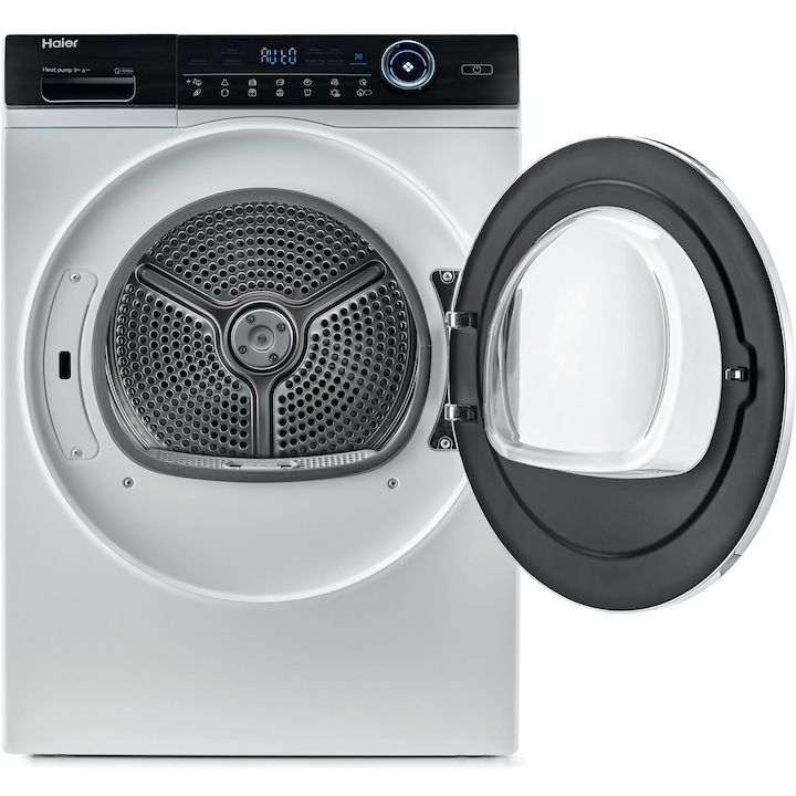 Uscator de rufe Haier HD90-A3979-S, Pompa de caldura, 9 kg, Clasa C, Motor Inverter, Dry Sensor, iRefresh, iTime, Full Time Reverse, Pillow Drum [8]