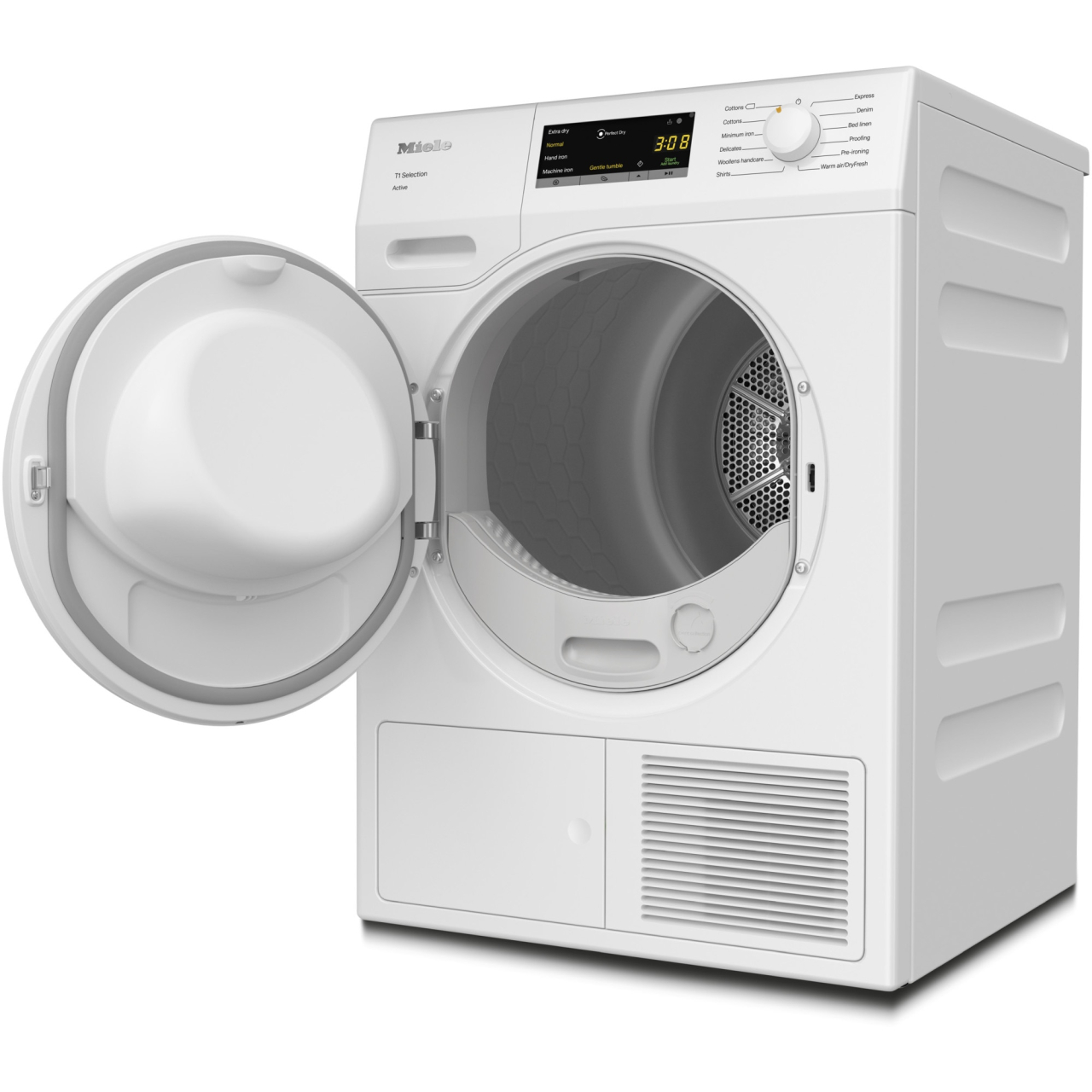 Uscator de rufe Miele TSA 233 WP, Pompa de caldura, 7 kg, 12 programe,  PerfectDry, Clasa E, EasyControl, FragranceDos, Alb [3]