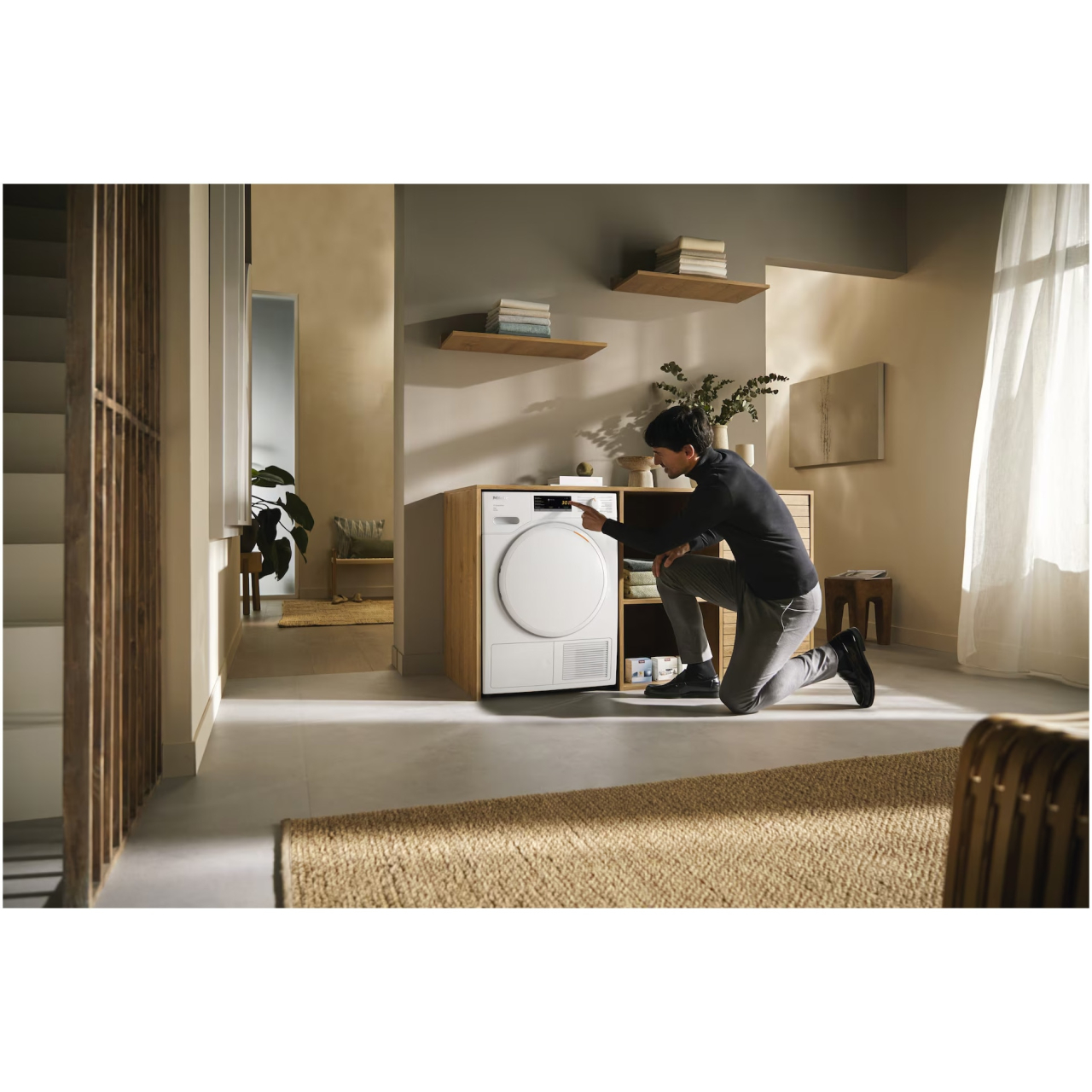 Uscator de rufe Miele TSA 523 WP, 8 kg, Clasa C, EasyControl, EcoSpeed, Tehnologie EcoDry, FragranceDos [4]