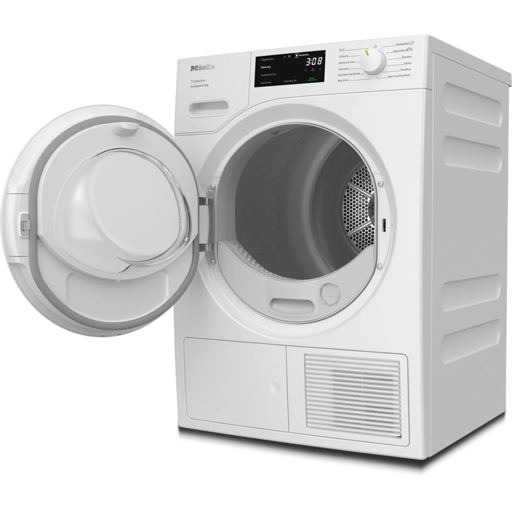 Uscator de rufe MIELE TSD 643 WP EcoSpeed,  9 kg,Pompa de caldura, 12 programe, Clasa C, Wi-Fi, alb [3]