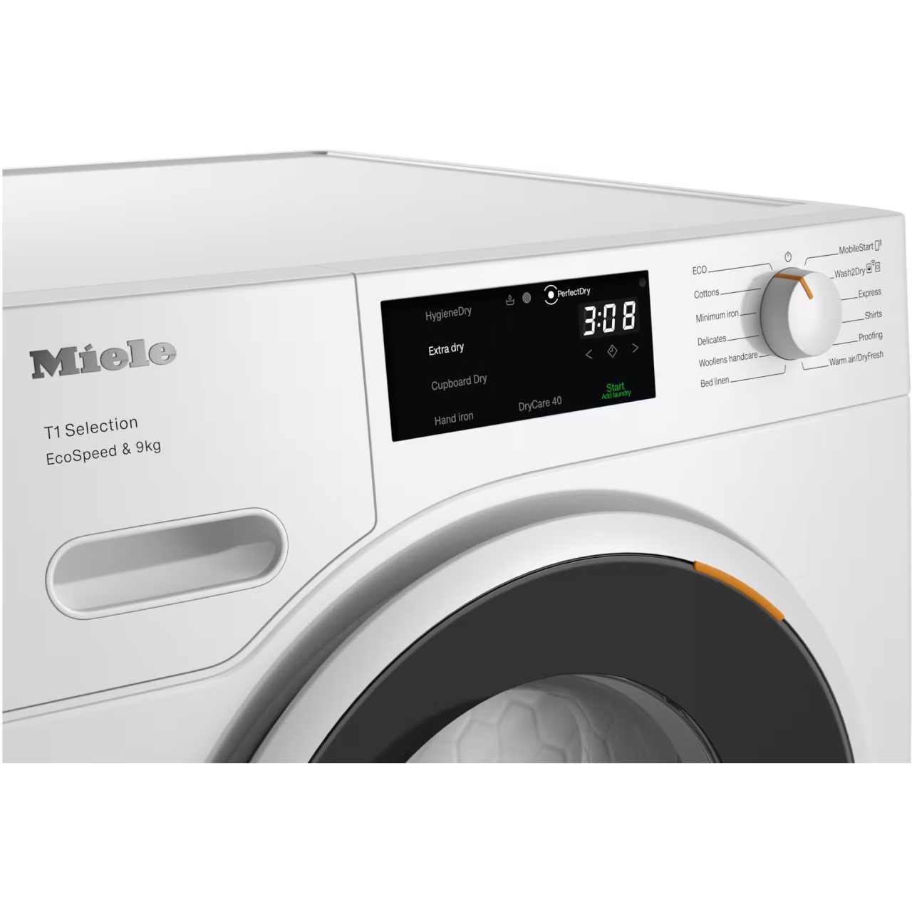 Uscator de rufe Miele TSH 783 WP, 9 kg, Clasa C, SilenceDrum, DirectSensor, DryCare 40, HygieneDry, Alb [3]