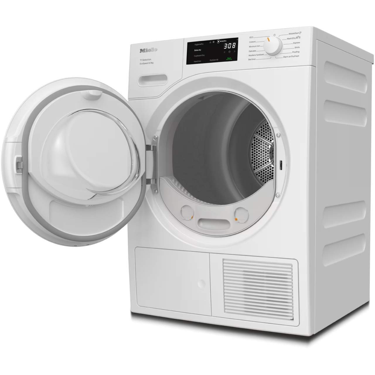 Uscator de rufe Miele TSH 783 WP, 9 kg, Clasa C, SilenceDrum, DirectSensor, DryCare 40, HygieneDry, Alb [2]