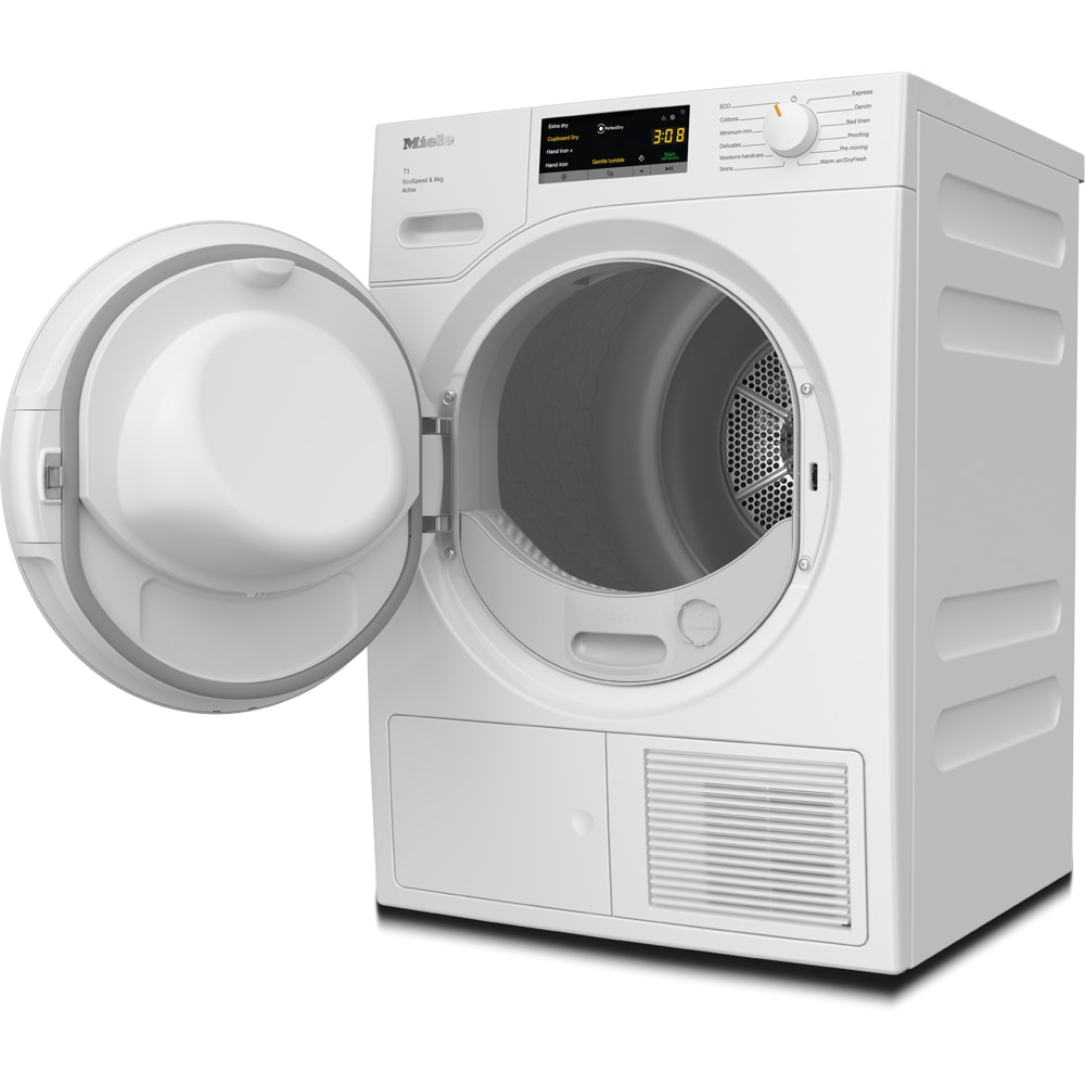 Uscator de rufe MIELE TWA 520 WP Active, Pompa de caldura, 8 kg, 12 programe, Clasa C, alb [2]