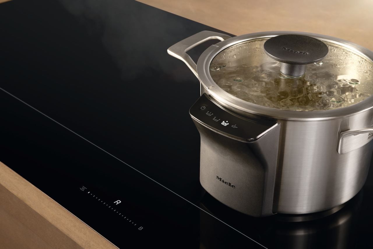 Vas M Sense Miele KMKT 8420, 20 cm / 4 l, cu capac, pentru plite cu inducție compatibile M Sense [5]