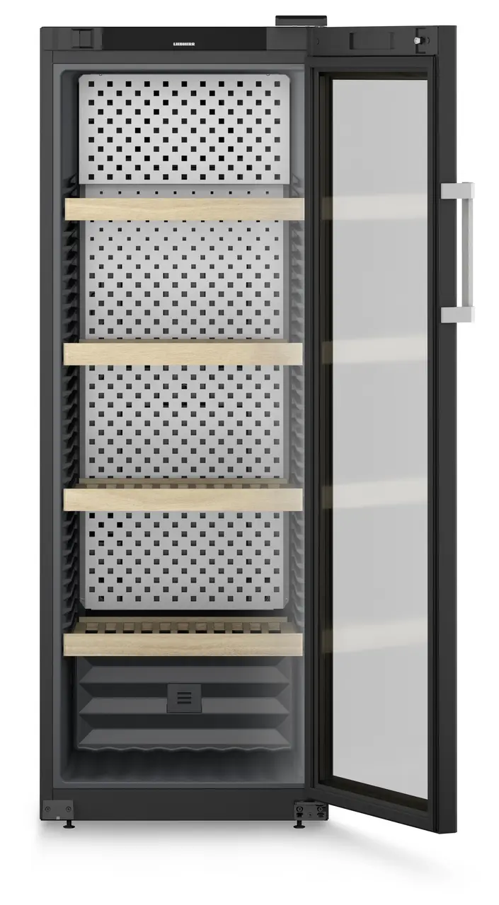 Vitrina pentru vinuri Liebherr WPbli 5031 GrandCru Selection 196 sticle, Clasa F, Control electronic Display,Rafturi lemn,  H 168.4 cm, 386 l, Negru [5]