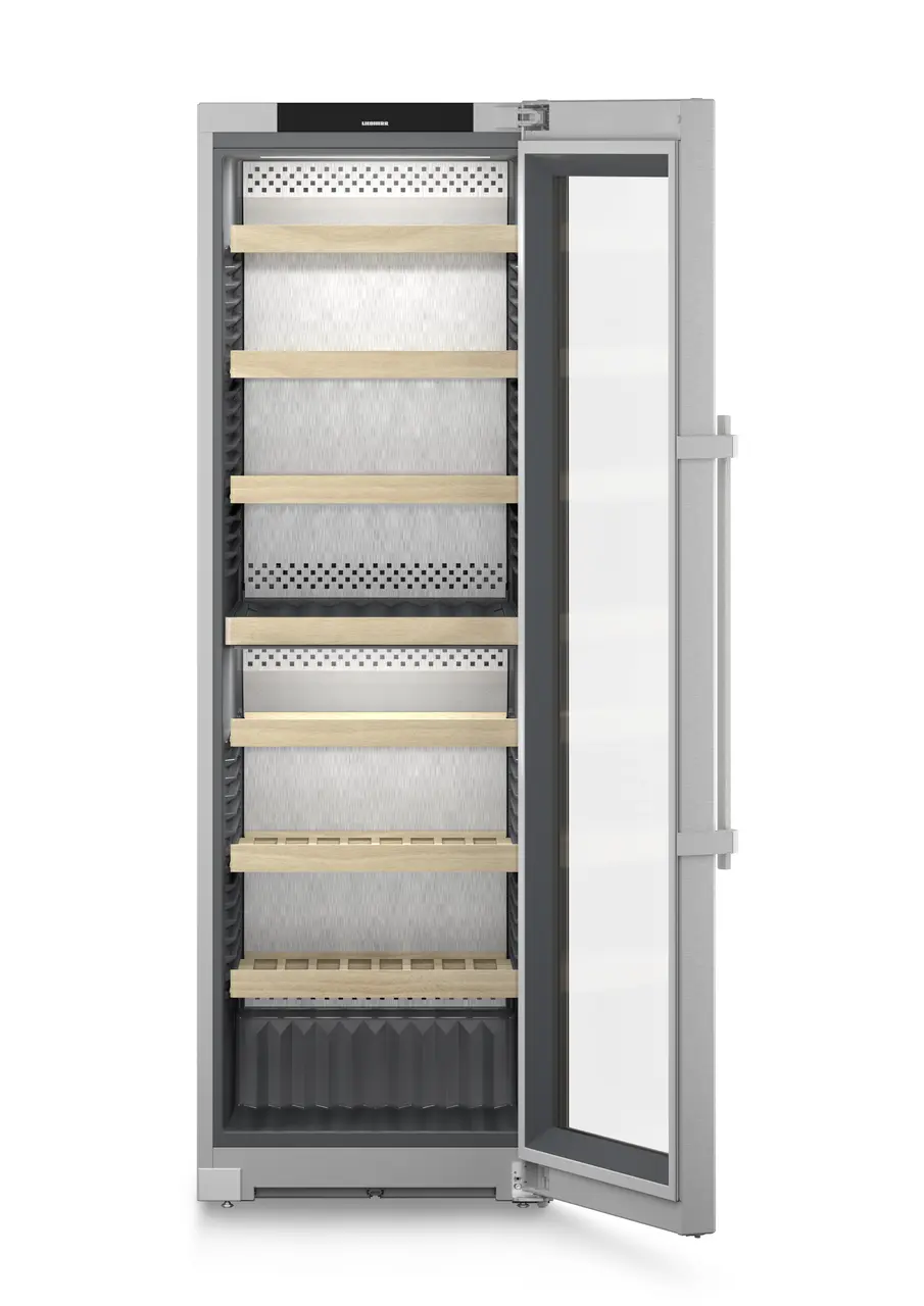 Vitrina pentru vinuri Liebherr WPsd 5252 Vinidor, 367 l, 155 sticle, 185.4 cm, Clasa F, SmartSteel [3]