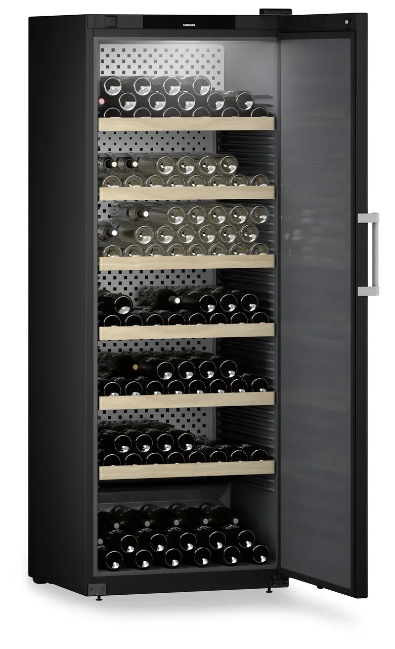 Vitrina pentru vinuri Liebherr WSbli 7731 GrandCru Selection 324 sticle, Clasa E, Control electronic Display,  Rafturi lemn,H 204.4 cm, 628 l, Negru [6]