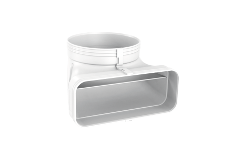 Consumabile & accesorii - Adaptor compact pentru conducte plate Miele DFK-AK 90, de la rectangular la rotund, 90°
