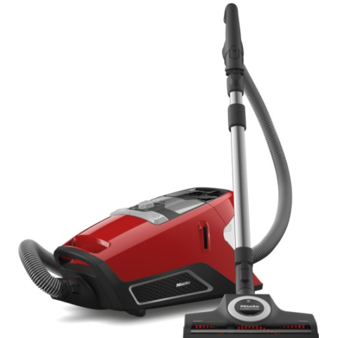 Aspiratoare fara sac - Aspirator fara sac Miele Blizzard CX1 Cat&Dog PowerLine SKCF5, 890 W, 2 l, 76 dB, perie AirTeQ, Rosu