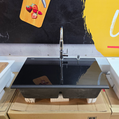 Baterie 3 cai CookingAid Cindy Chrome apa rece / calda / filtru apa cu finisaj cromat si perlator detasabil / extractibil cu buton comutare jet / spray [7]