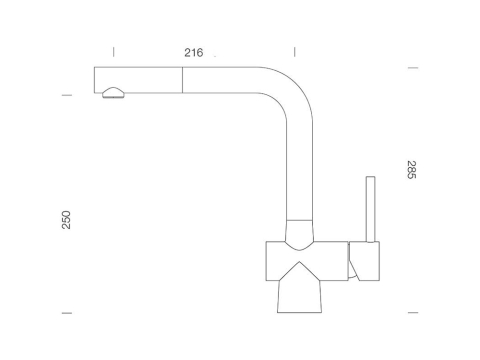 Baterie bucatarie Schock Laios Cristadur Polaris cu cap extractibil, aspect granit, cartus ceramic, alb polar [2]