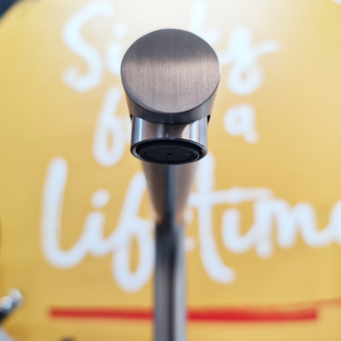 Baterie CookingAid Angelina Steel cu furtun dus extractibil si finisaj inox periat [1]