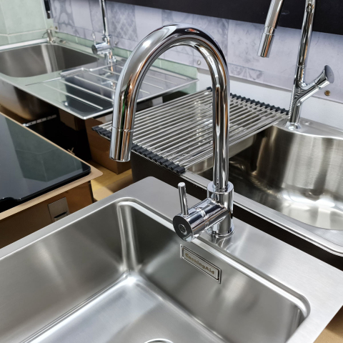 Baterie CookingAid Indiana cu furtun dus retractabil / extractibil si finisaj Cromat [2]