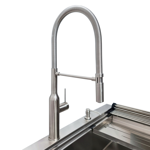 Baterie CookingAid Marilyn Steel cu furtun dus detasabil / flexibil si finisaj inox periat [11]