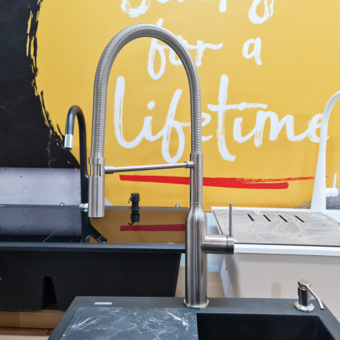 Baterie CookingAid Marilyn Steel cu furtun dus detasabil / flexibil si finisaj inox periat [6]