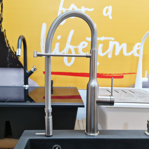 Baterie CookingAid Marilyn Steel cu furtun dus detasabil / flexibil si finisaj inox periat [1]