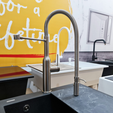 Baterie CookingAid Marilyn Steel cu furtun dus detasabil / flexibil si finisaj inox periat [4]