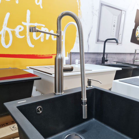 Baterie CookingAid Marilyn Steel cu furtun dus detasabil / flexibil si finisaj inox periat [3]