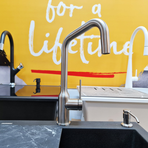 Baterie CookingAid Natalie Steel rotativa 360° finisaj inox periat [2]