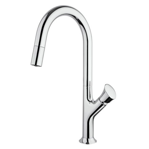 Baterie CookingAid PARMIX CHROME cu furtun dus retractabil / extractibil si finisaj Cromat [1]