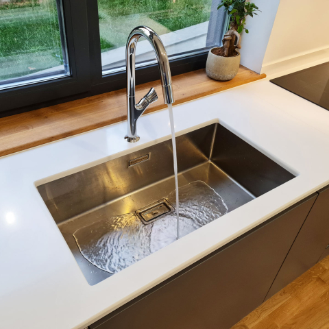 Baterie CookingAid PARMIX CHROME cu furtun dus retractabil / extractibil si finisaj Cromat [7]