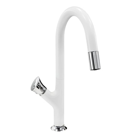 Baterie CookingAid PARMIX WHITE cu furtun dus retractabil / extractibil si finisaj Alb mat [0]