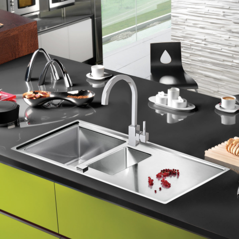 Baterie CookingAid RODI Box QS 2003 rotativa 180° cu finisaj cromat si maner, baza si corp / pipa patrata [3]