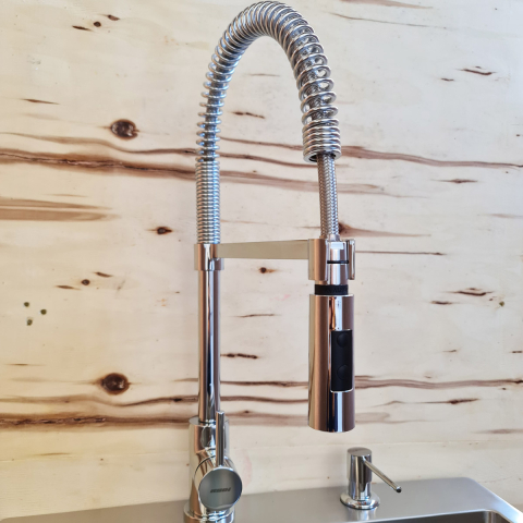 Baterie CookingAid RODI LINE MN 1021 cu cap flexibil detasabil + buton interschimbabil jet/dus si finisaj Cromat [6]