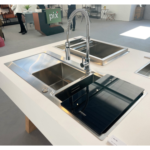 Baterie CookingAid RODI LINE MN 1021 cu cap flexibil detasabil + buton interschimbabil jet/dus si finisaj Cromat [2]