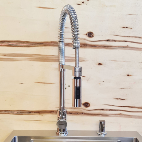 Baterie CookingAid RODI LINE MN 1021 cu cap flexibil detasabil + buton interschimbabil jet/dus si finisaj Cromat [8]