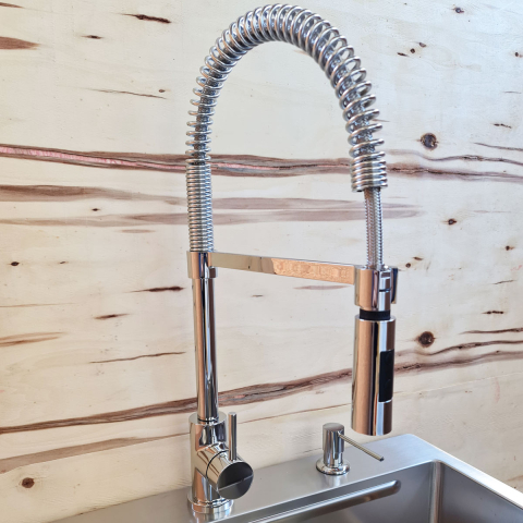 Baterie CookingAid RODI LINE MN 1021 cu cap flexibil detasabil + buton interschimbabil jet/dus si finisaj Cromat [10]