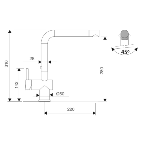 Baterie CookingAid RODI LINE MN 805 cu cap baterie rotativ la 360° [15]